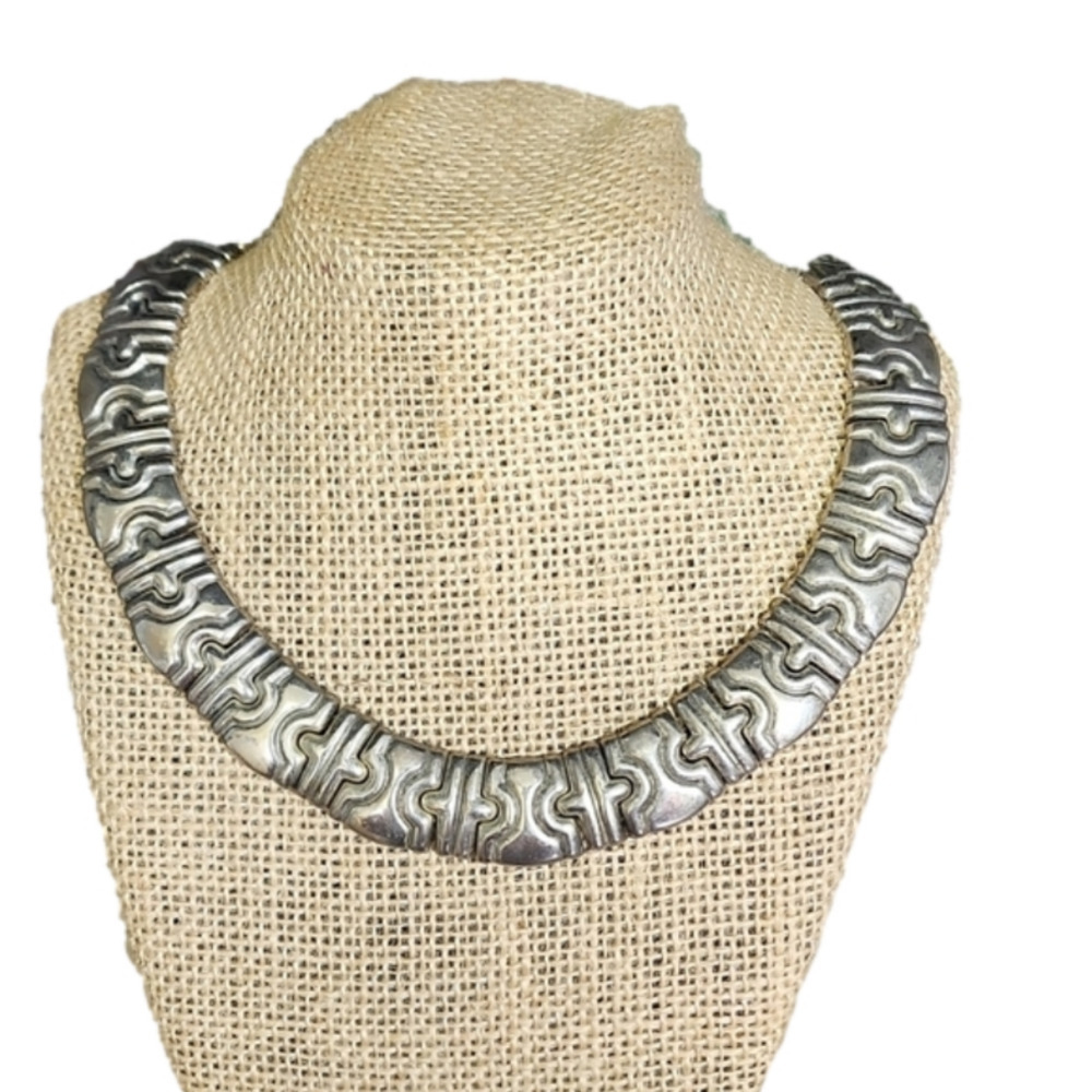 VINTAGE 90's chunky statement necklace - Picture 1 of 5